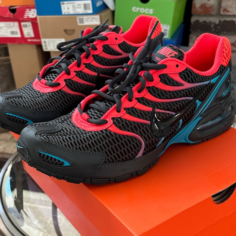 Nike Air Max Torch 4 Running Shoes Black Blue Lagoon 343846-046 Men’s 10.5 - Picture 7 of 10